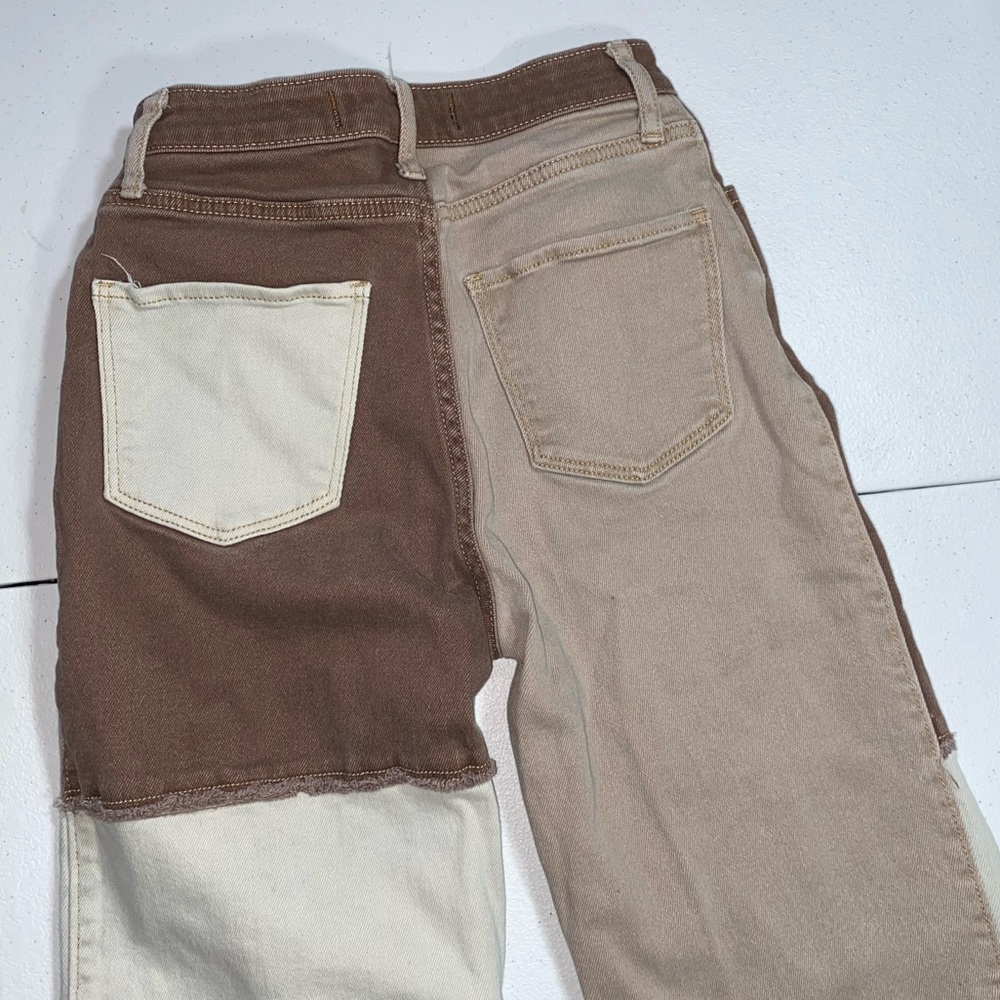 Hollister Women’s Ultra High Rise Dad Patchwork Pants | Size W24 x L31 - Picture 8 of 11